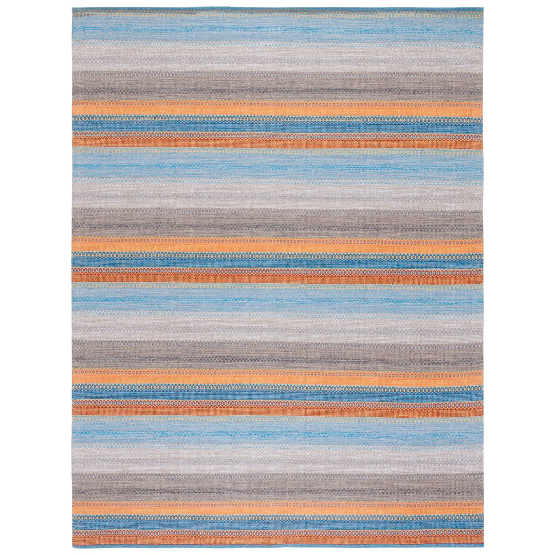 SAFAVIEH Montauk MTK851P Handwoven Grey / Orange Rug Image 8