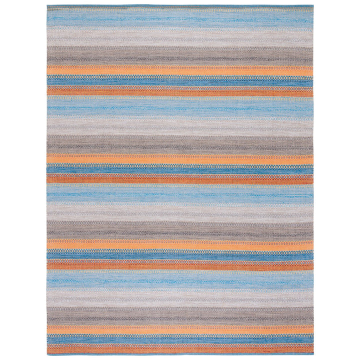 SAFAVIEH Montauk MTK851P Handwoven Grey / Orange Rug Image 8