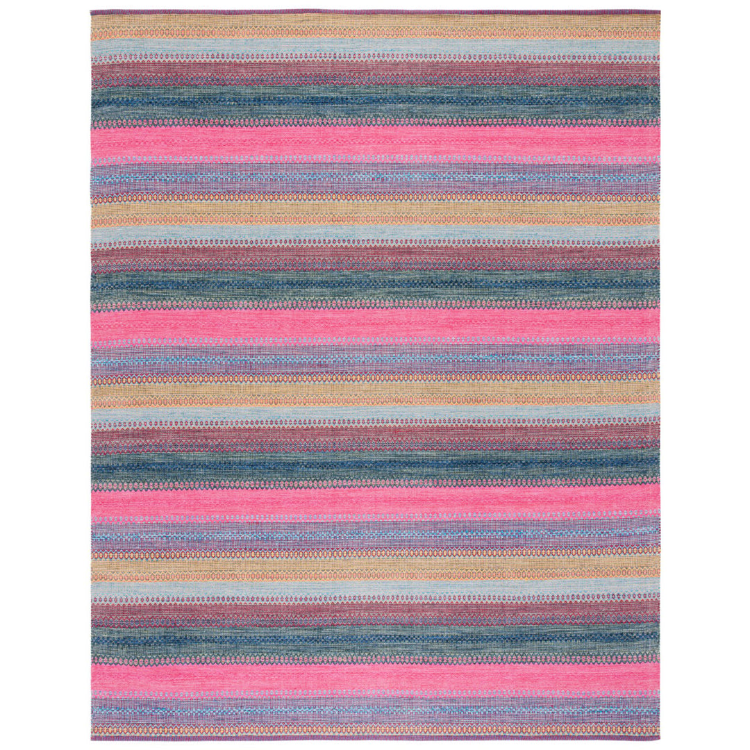 SAFAVIEH Montauk MTK851Q Handwoven Red / Blue Rug Image 1