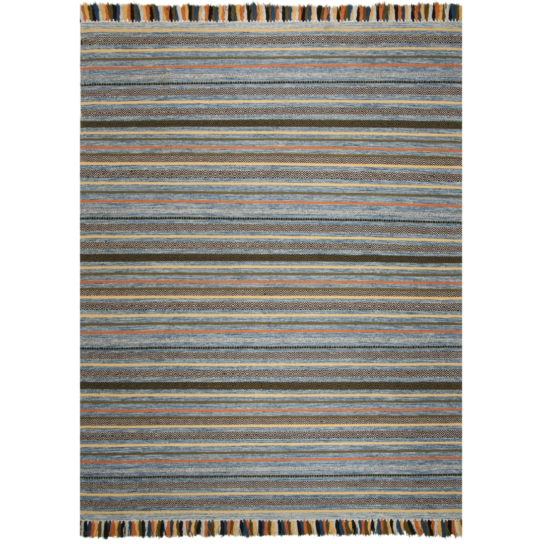 SAFAVIEH Montauk MTK901C Handwoven Blue / Multi Rug Image 1