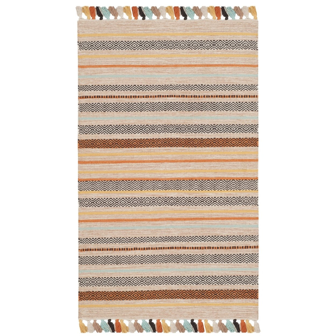 SAFAVIEH Montauk MTK901A Handwoven Beige / Multi Rug Image 1