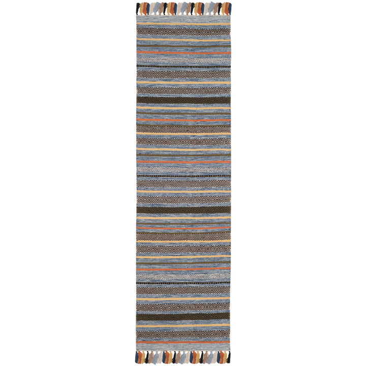 SAFAVIEH Montauk MTK901C Handwoven Blue / Multi Rug Image 3