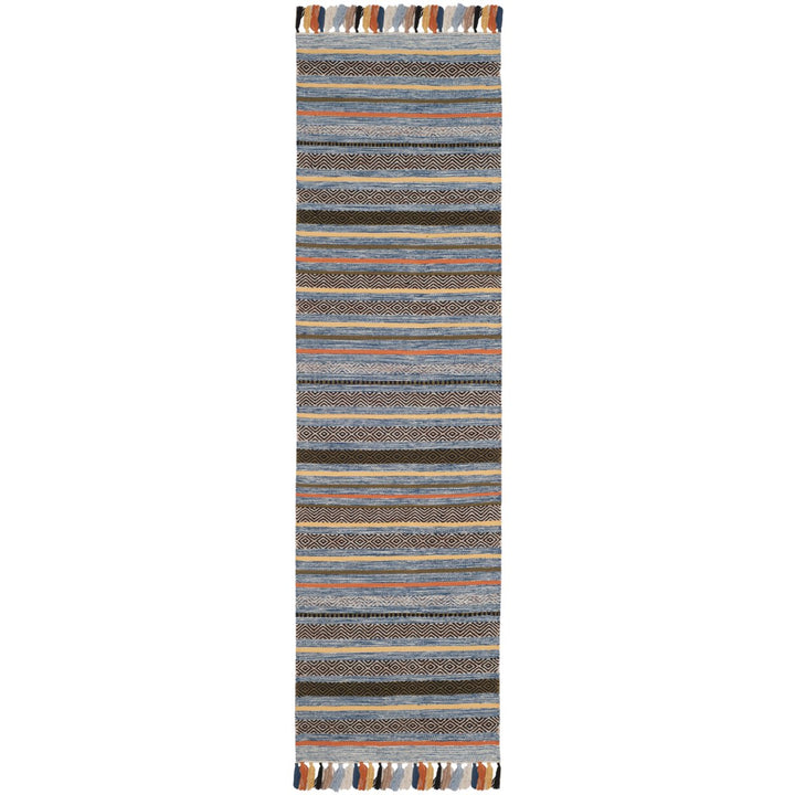 SAFAVIEH Montauk MTK901C Handwoven Blue / Multi Rug Image 1