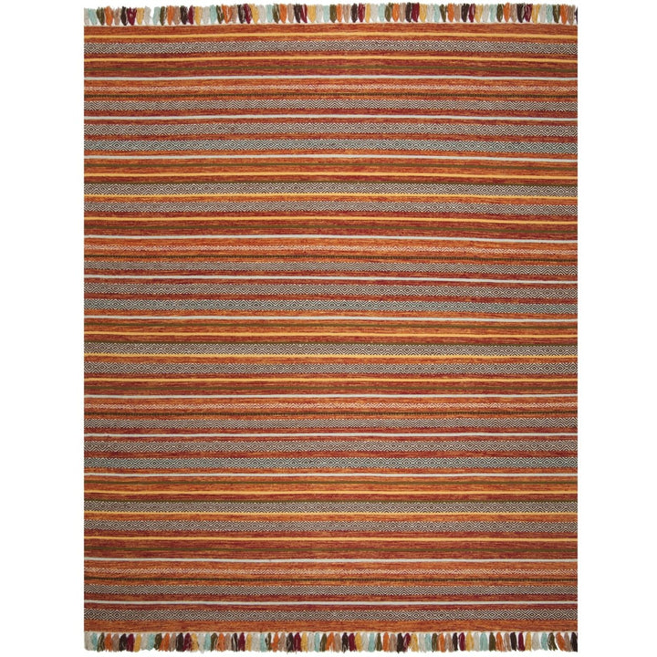 SAFAVIEH Montauk MTK901D Handwoven Rust / Multi Rug Image 1