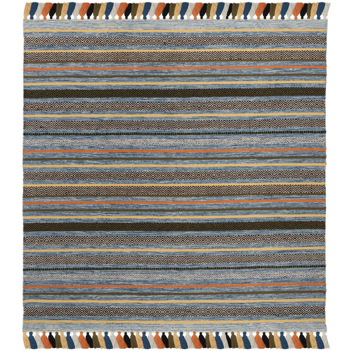 SAFAVIEH Montauk MTK901C Handwoven Blue / Multi Rug Image 1