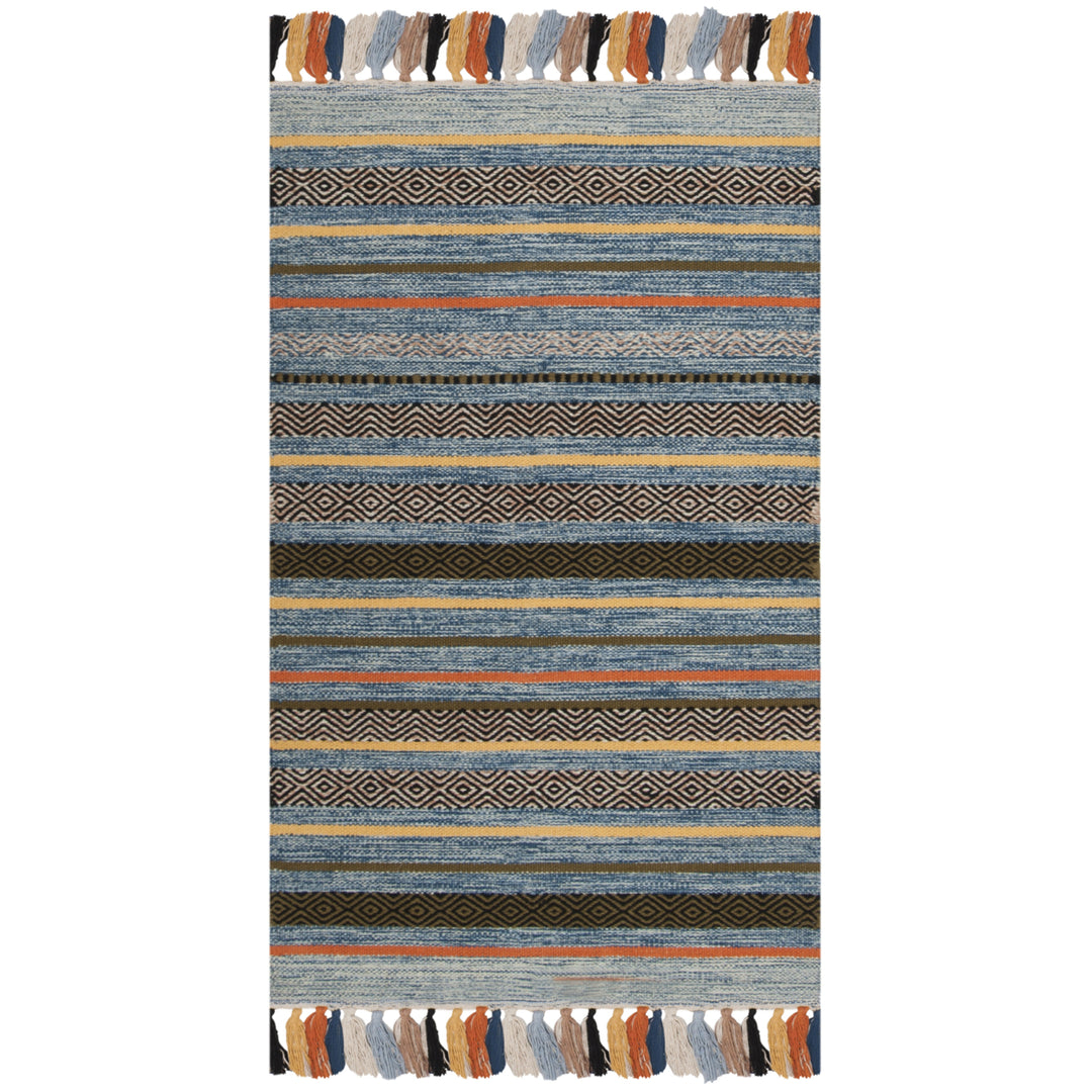 SAFAVIEH Montauk MTK901C Handwoven Blue / Multi Rug Image 6