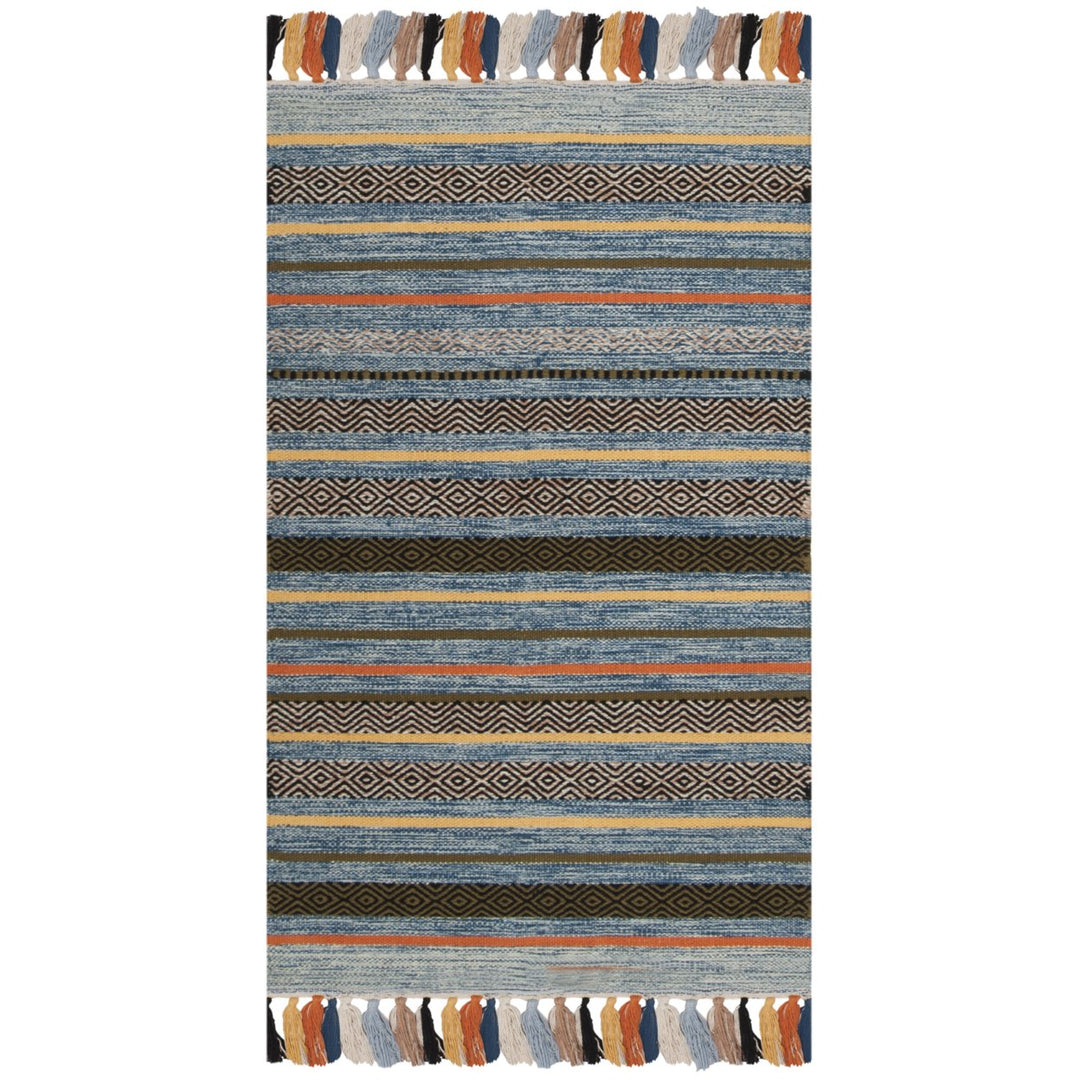 SAFAVIEH Montauk MTK901C Handwoven Blue / Multi Rug Image 1