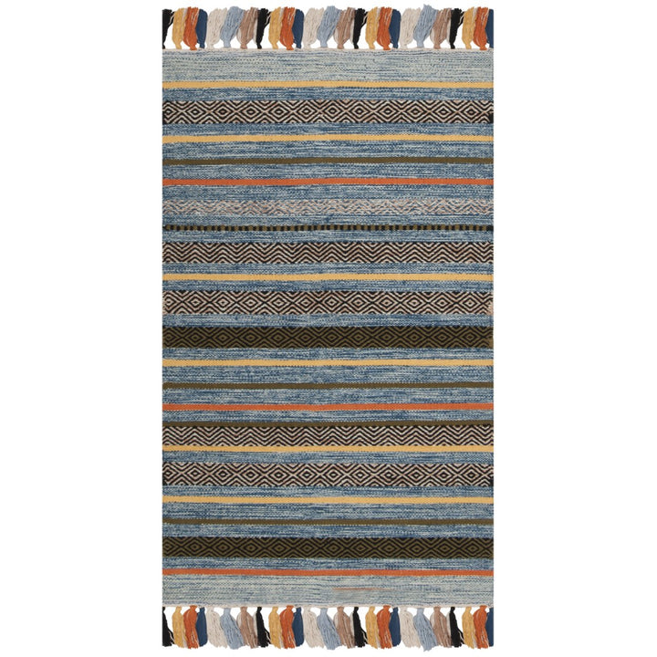 SAFAVIEH Montauk MTK901C Handwoven Blue / Multi Rug Image 1