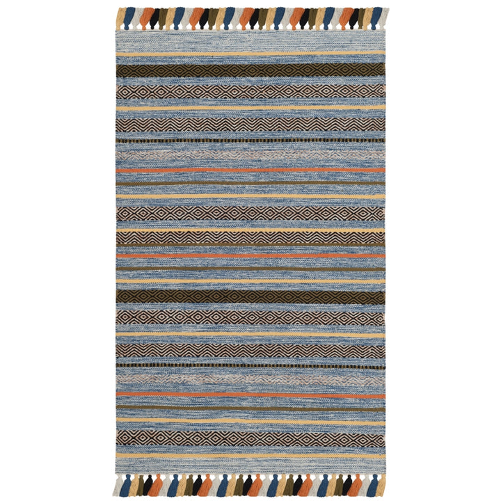 SAFAVIEH Montauk MTK901C Handwoven Blue / Multi Rug Image 7