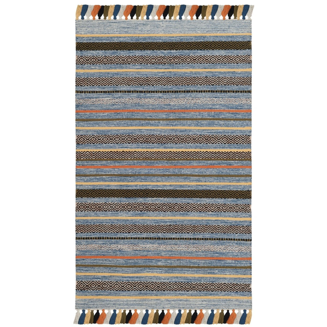 SAFAVIEH Montauk MTK901C Handwoven Blue / Multi Rug Image 1