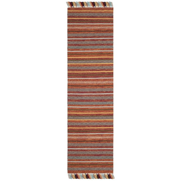 SAFAVIEH Montauk MTK901D Handwoven Rust / Multi Rug Image 3