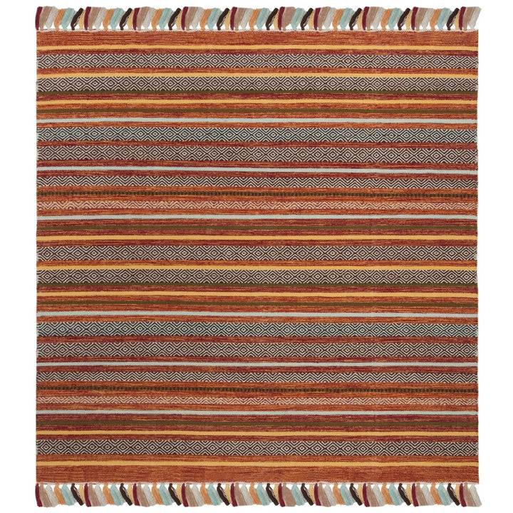 SAFAVIEH Montauk MTK901D Handwoven Rust / Multi Rug Image 4