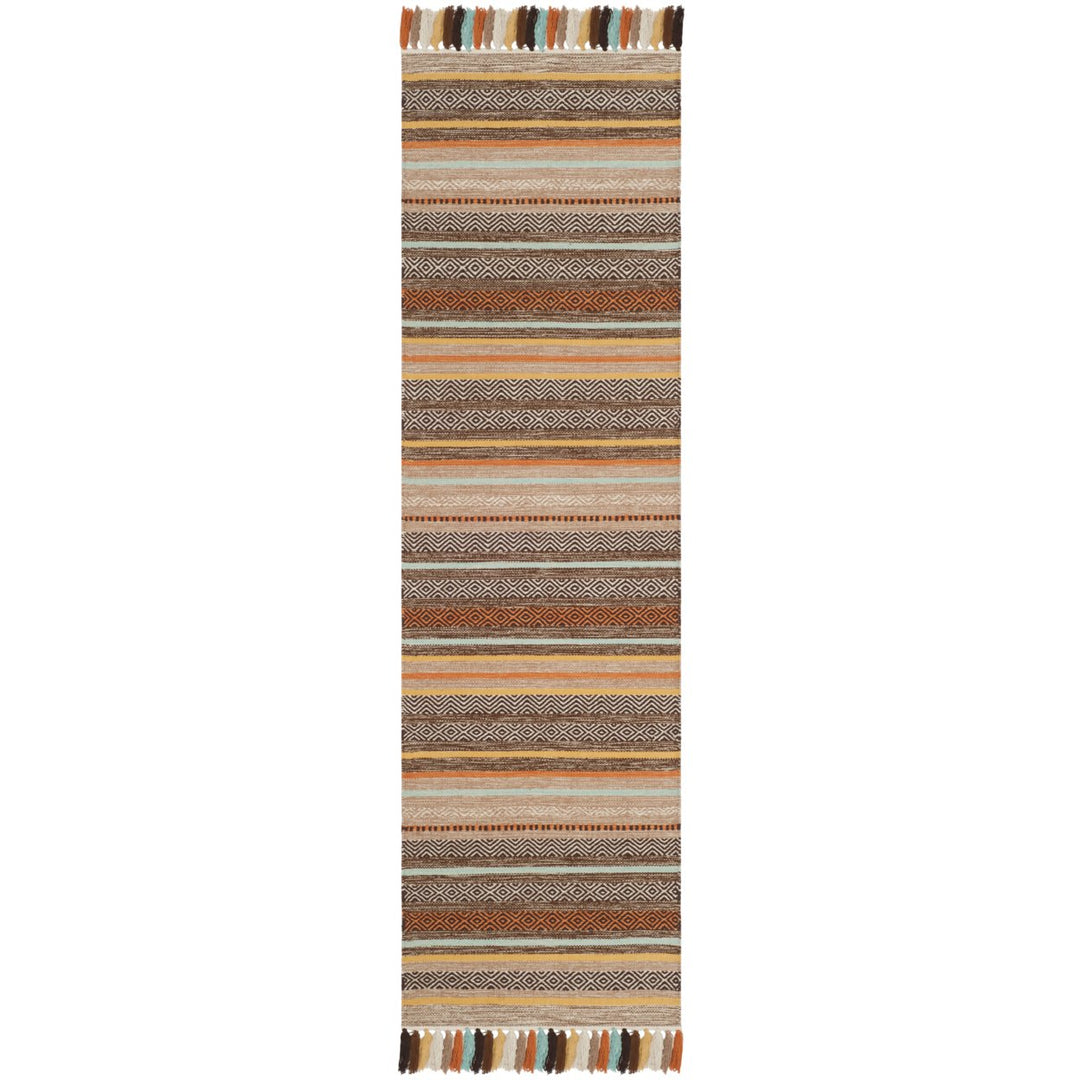 SAFAVIEH Montauk MTK901H Handwoven Brown / Multi Rug Image 3