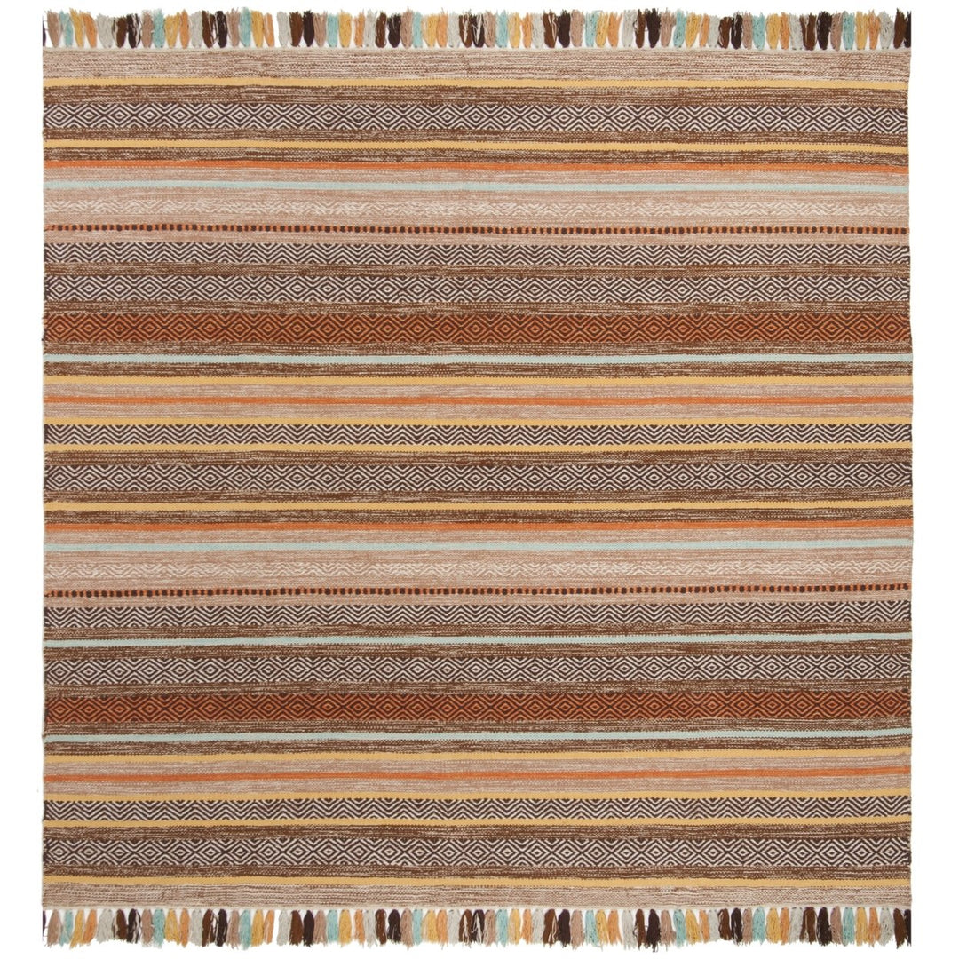 SAFAVIEH Montauk MTK901H Handwoven Brown / Multi Rug Image 4