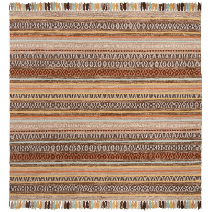 SAFAVIEH Montauk MTK901H Handwoven Brown / Multi Rug Image 1