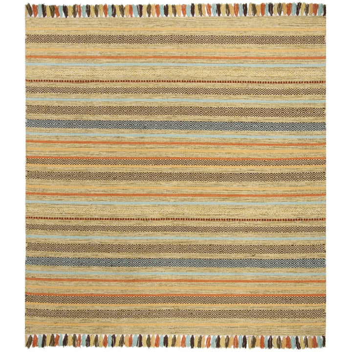 SAFAVIEH Montauk MTK901G Handwoven Green / Multi Rug Image 1