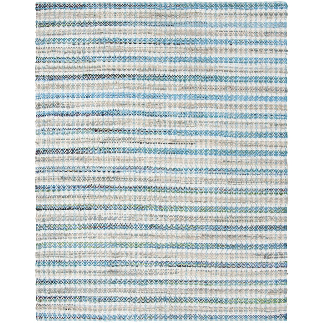 SAFAVIEH Montauk MTK950C Handwoven Aqua / Multi Rug Image 1