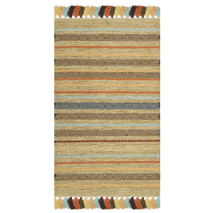 SAFAVIEH Montauk MTK901G Handwoven Green / Multi Rug Image 1