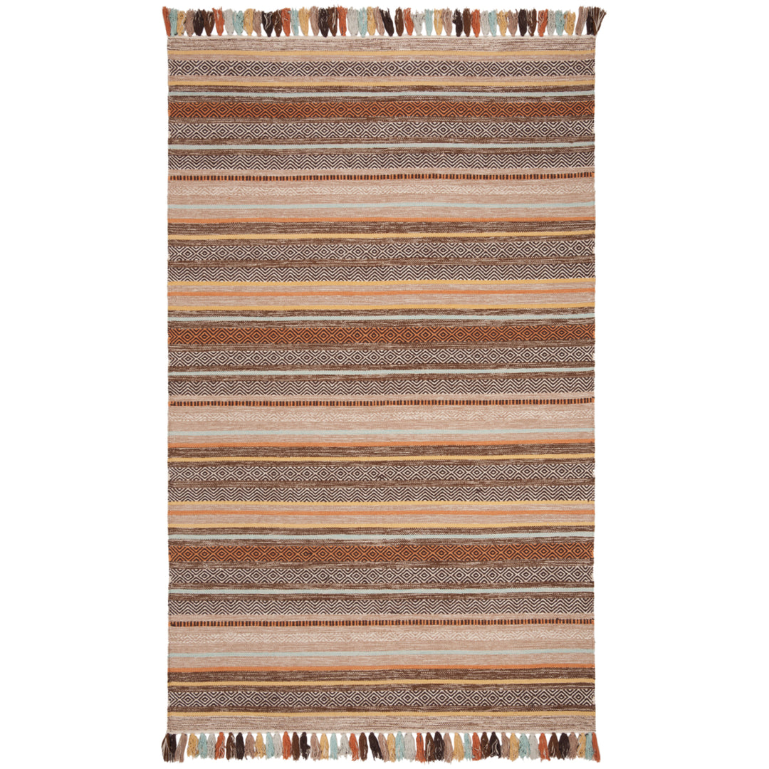 SAFAVIEH Montauk MTK901H Handwoven Brown / Multi Rug Image 8