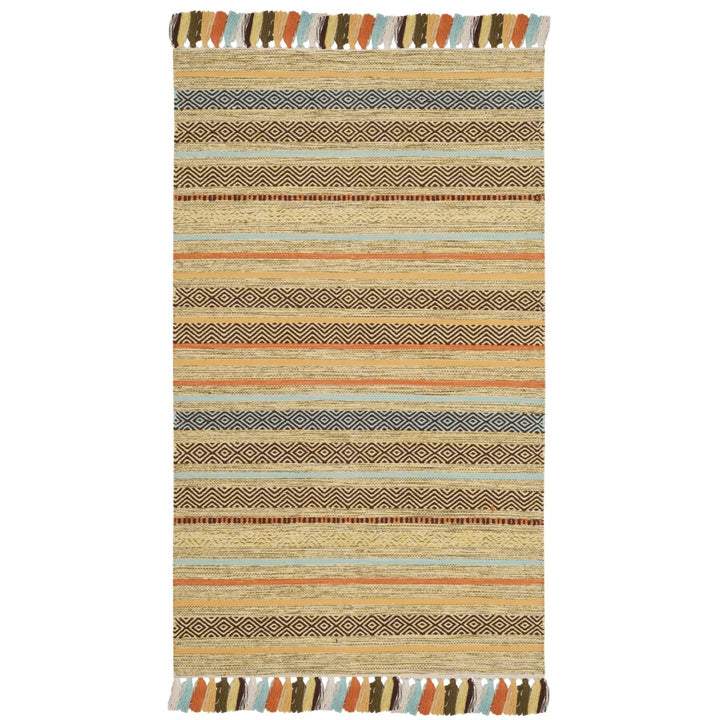 SAFAVIEH Montauk MTK901G Handwoven Green / Multi Rug Image 1