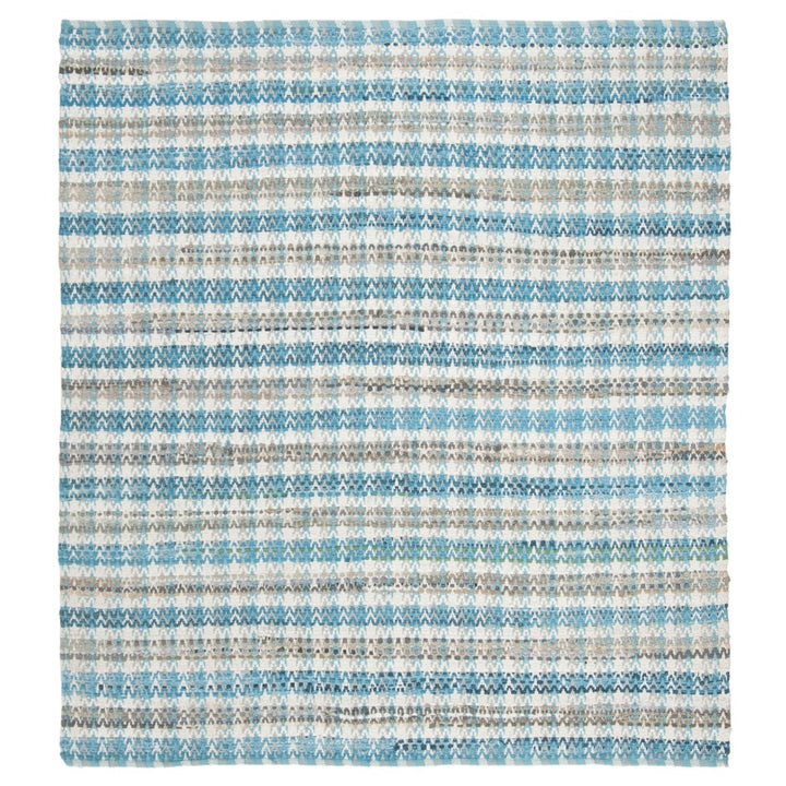 SAFAVIEH Montauk MTK950C Handwoven Aqua / Multi Rug Image 4