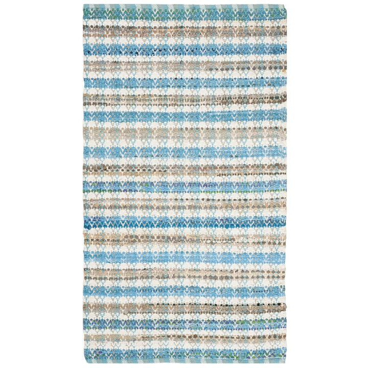 SAFAVIEH Montauk MTK950C Handwoven Aqua / Multi Rug Image 7