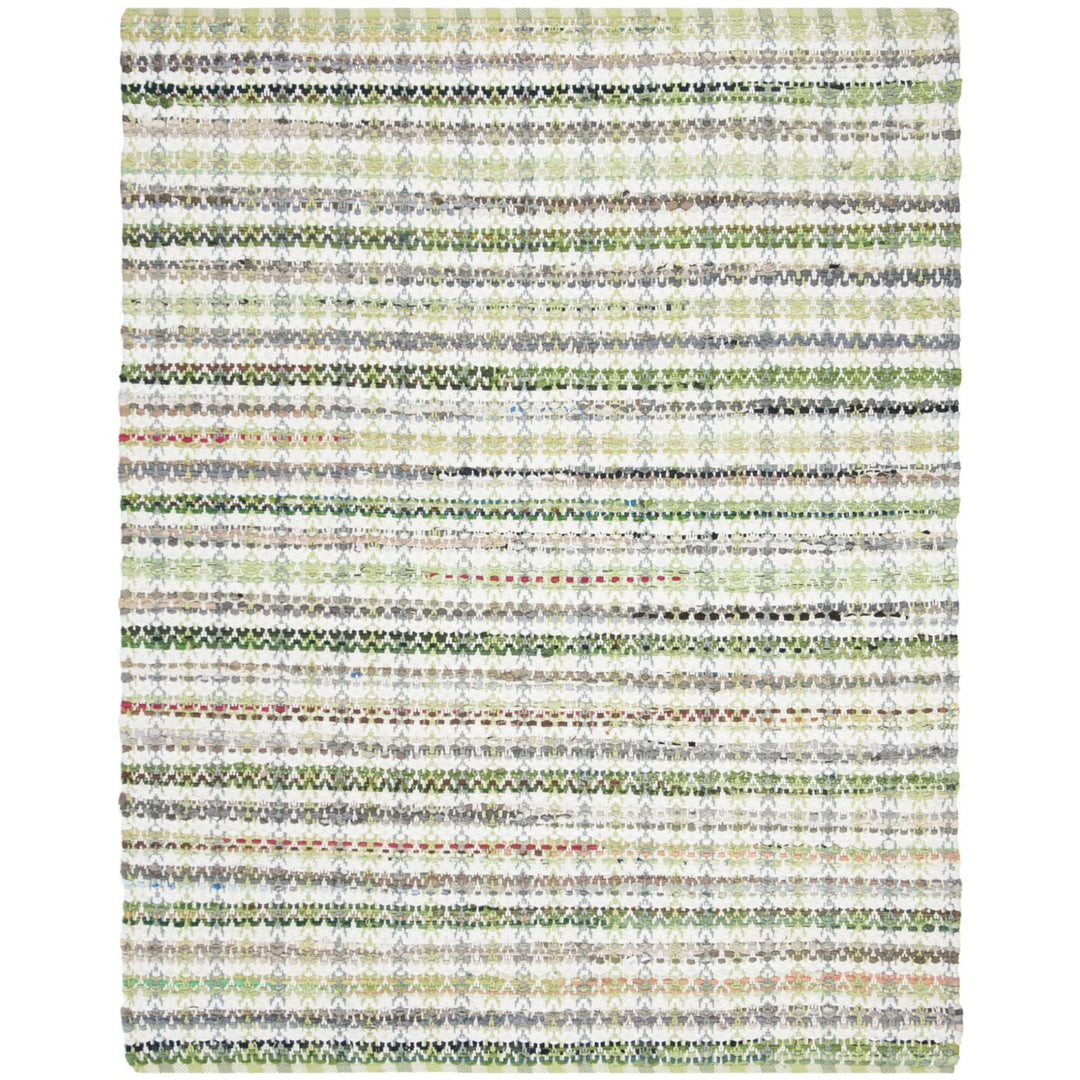 SAFAVIEH Montauk MTK950G Handwoven Green / Multi Rug Image 1