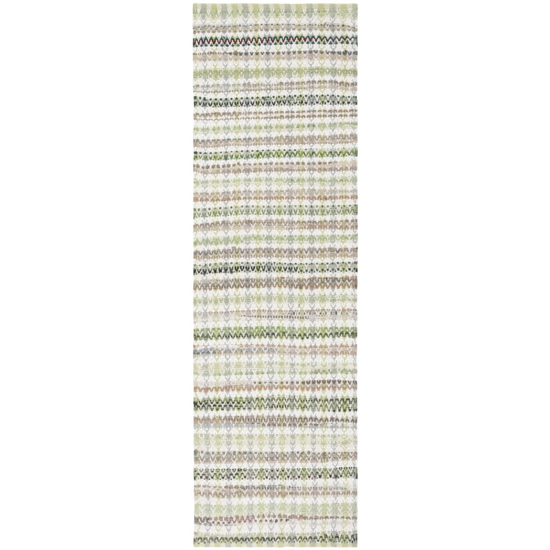 SAFAVIEH Montauk MTK950G Handwoven Green / Multi Rug Image 3