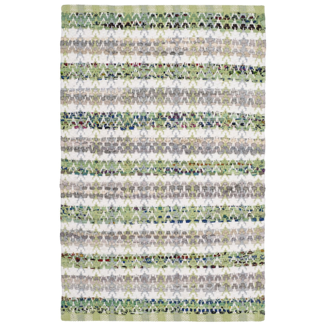 SAFAVIEH Montauk MTK950G Handwoven Green / Multi Rug Image 6