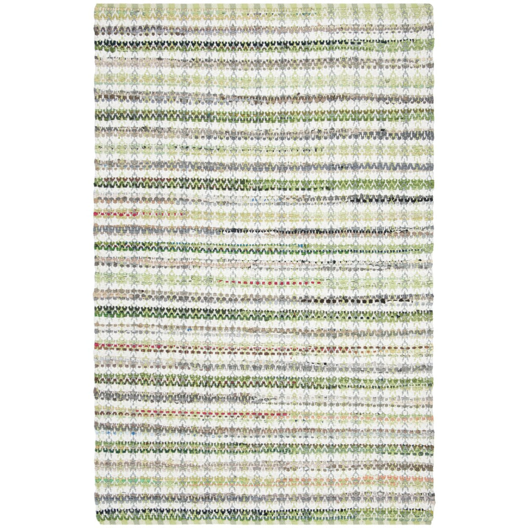 SAFAVIEH Montauk MTK950G Handwoven Green / Multi Rug Image 1