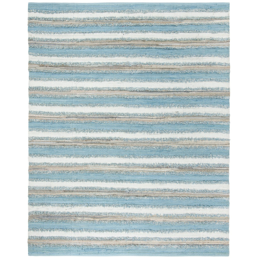 SAFAVIEH Montauk MTK951C Handwoven Aqua / Multi Rug Image 1