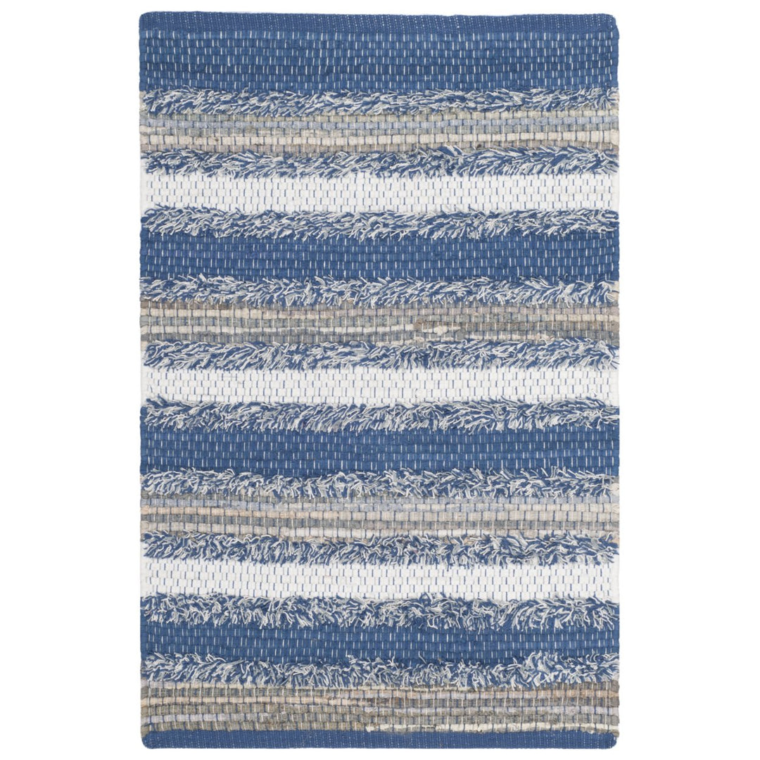 SAFAVIEH Montauk MTK951B Handwoven Blue / Multi Rug Image 1