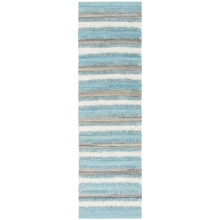 SAFAVIEH Montauk MTK951C Handwoven Aqua / Multi Rug Image 3