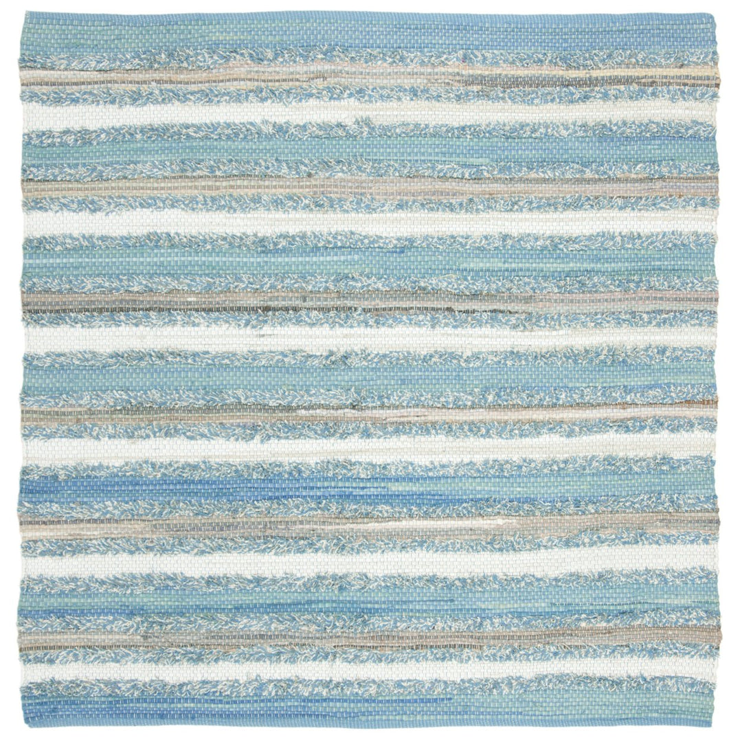 SAFAVIEH Montauk MTK951C Handwoven Aqua / Multi Rug Image 4