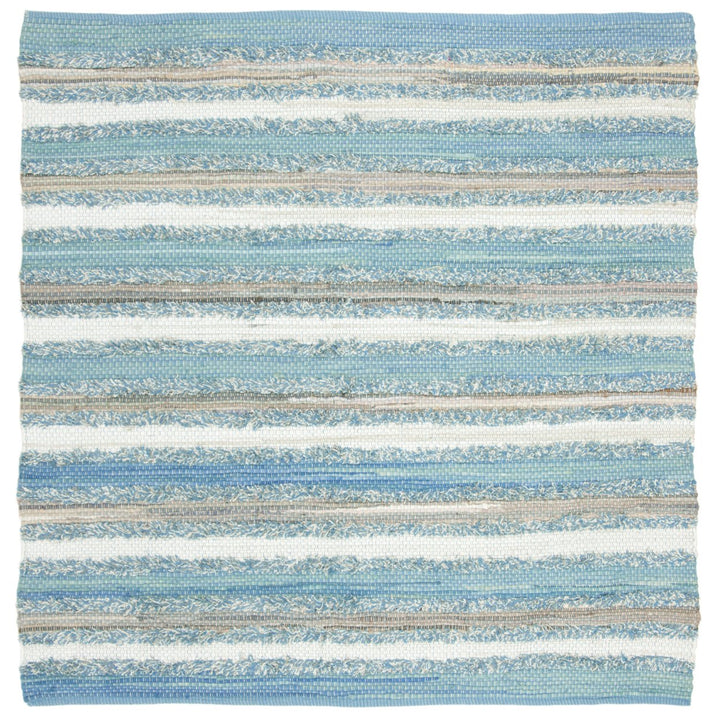 SAFAVIEH Montauk MTK951C Handwoven Aqua / Multi Rug Image 4