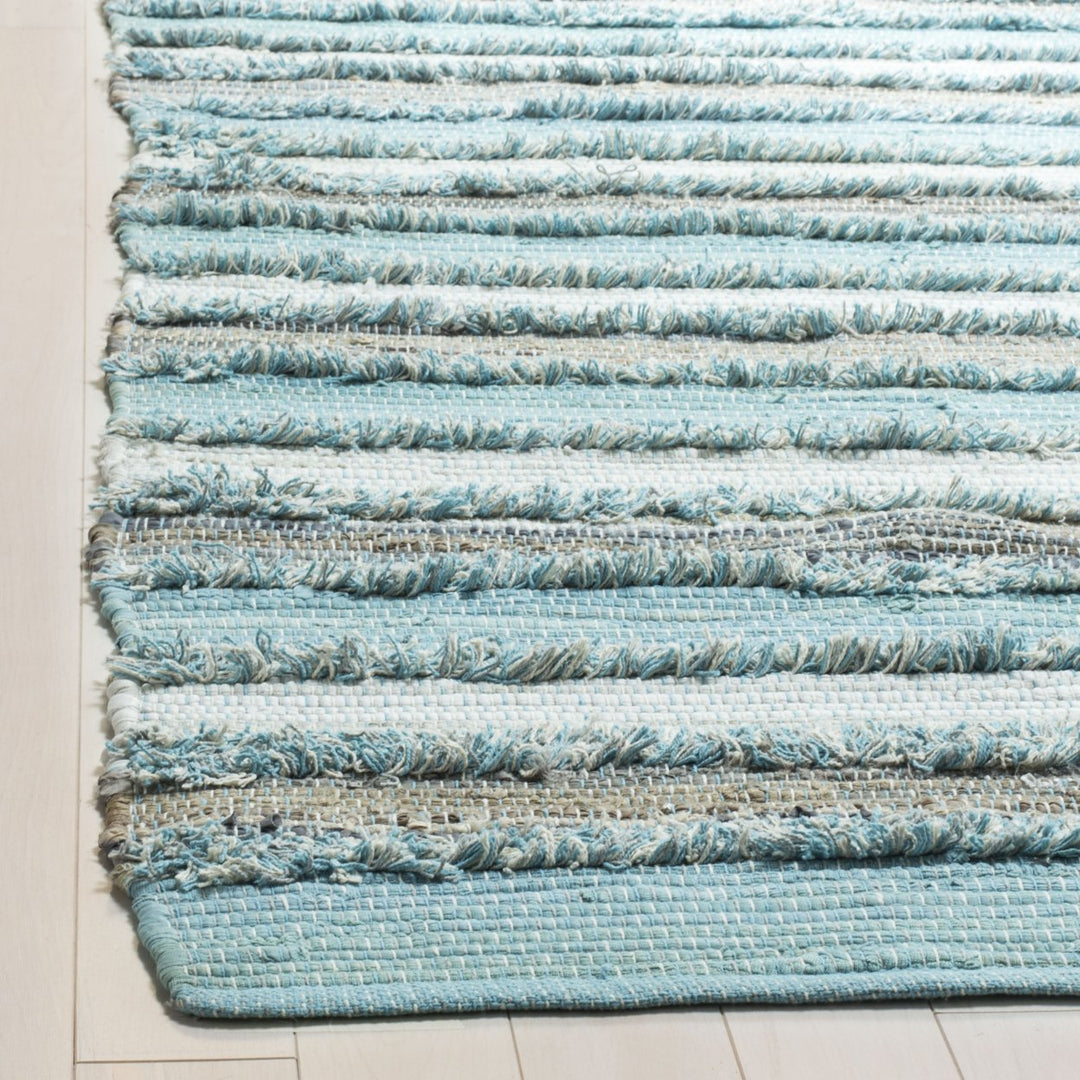 SAFAVIEH Montauk MTK951C Handwoven Aqua / Multi Rug Image 5