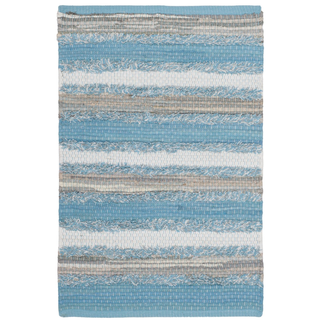 SAFAVIEH Montauk MTK951C Handwoven Aqua / Multi Rug Image 6