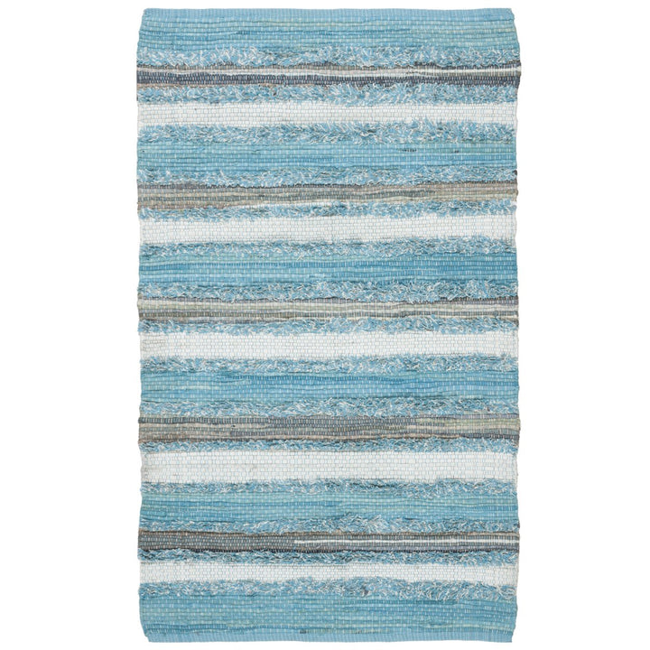 SAFAVIEH Montauk MTK951C Handwoven Aqua / Multi Rug Image 1