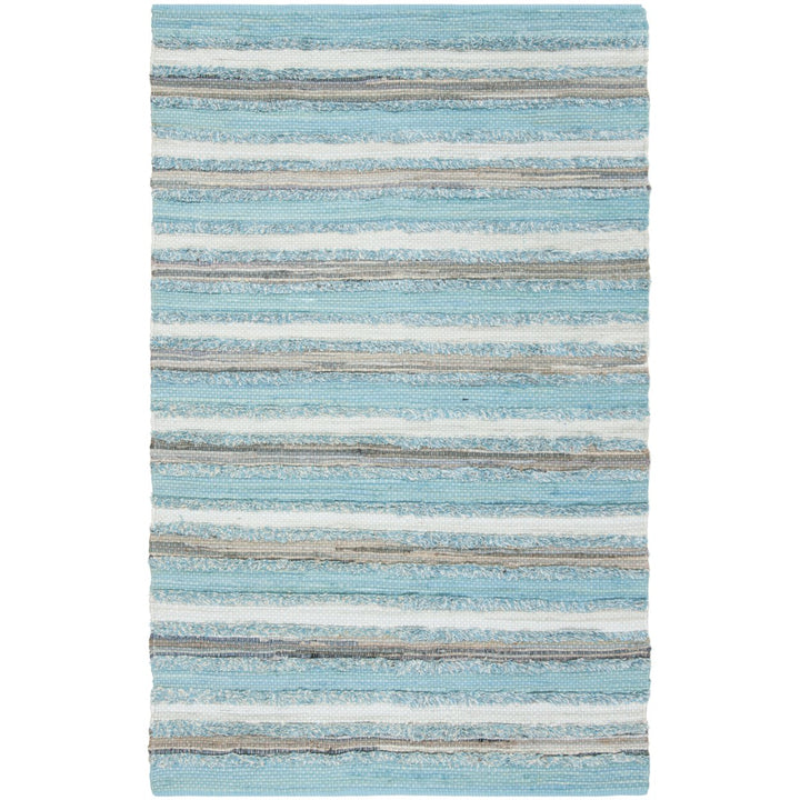 SAFAVIEH Montauk MTK951C Handwoven Aqua / Multi Rug Image 8