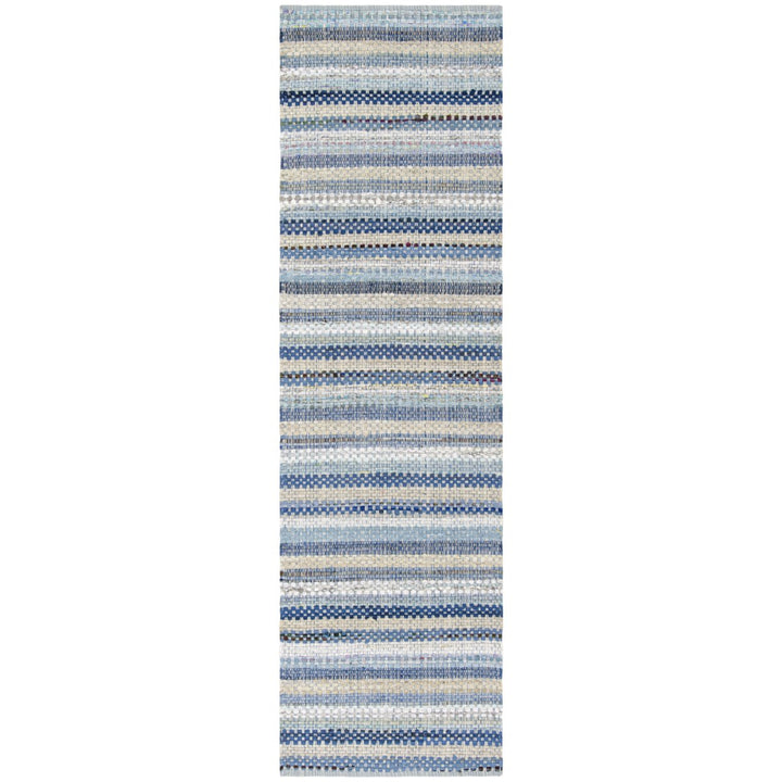 SAFAVIEH Montauk MTK975B Handwoven Blue / Multi Rug Image 3