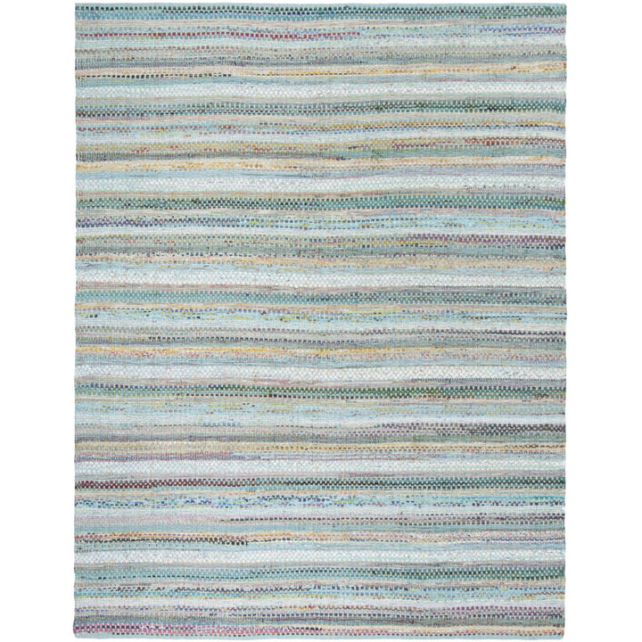 SAFAVIEH Montauk MTK975C Handwoven Aqua / Multi Rug Image 1