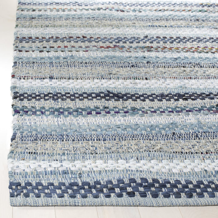 SAFAVIEH Montauk MTK975B Handwoven Blue / Multi Rug Image 5