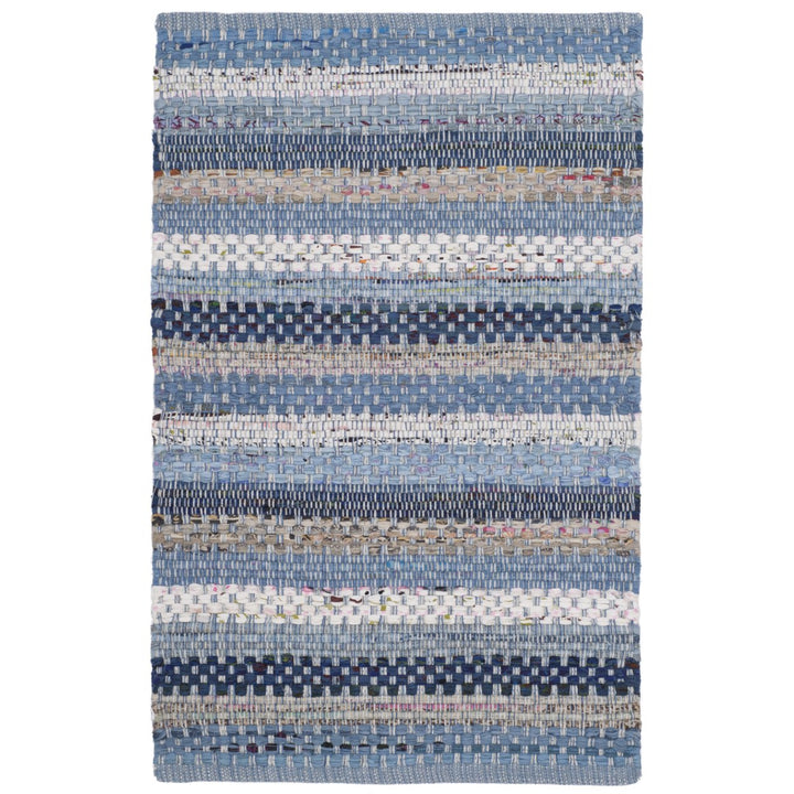 SAFAVIEH Montauk MTK975B Handwoven Blue / Multi Rug Image 6