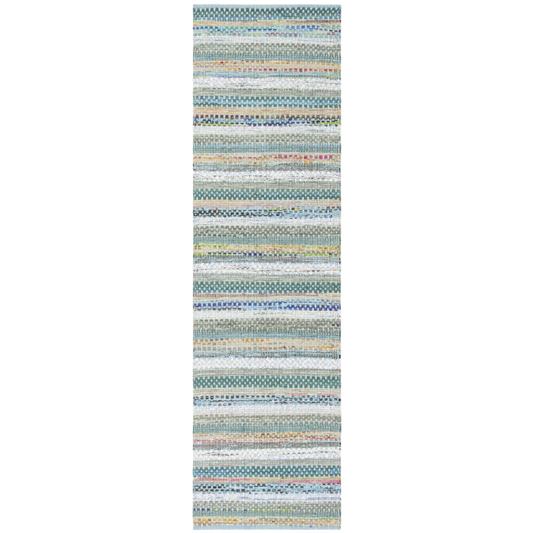 SAFAVIEH Montauk MTK975C Handwoven Aqua / Multi Rug Image 3