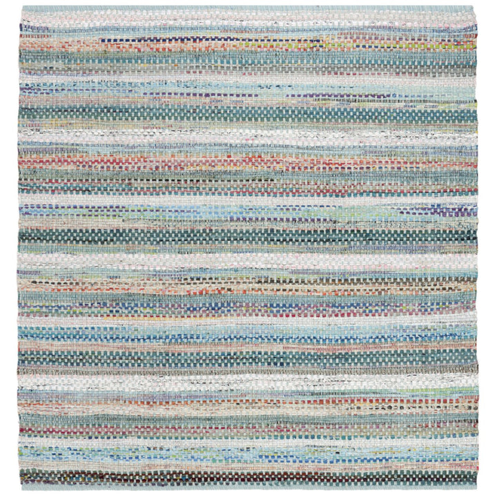 SAFAVIEH Montauk MTK975C Handwoven Aqua / Multi Rug Image 1