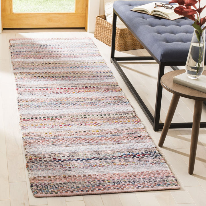 SAFAVIEH Montauk MTK975D Handwoven Pink / Multi Rug Image 2