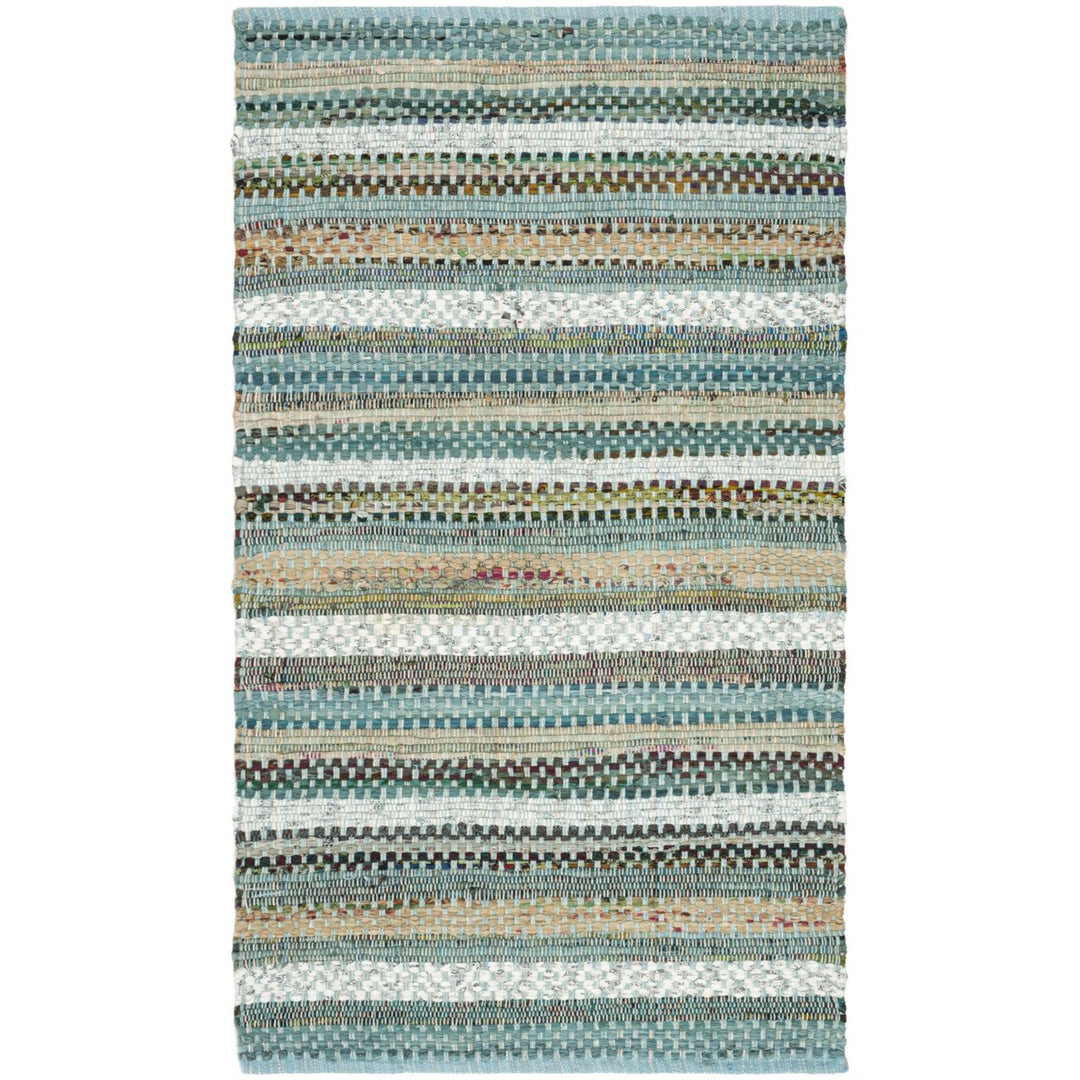 SAFAVIEH Montauk MTK975C Handwoven Aqua / Multi Rug Image 7