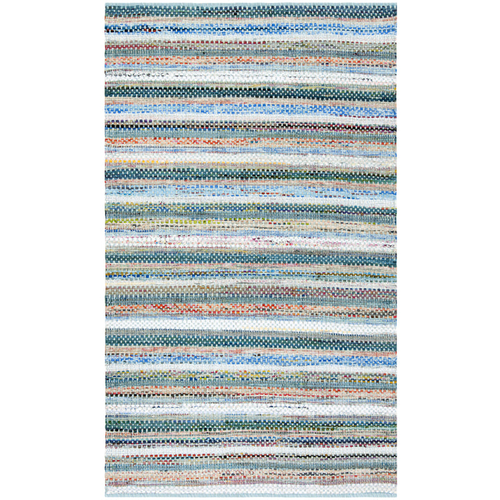 SAFAVIEH Montauk MTK975C Handwoven Aqua / Multi Rug Image 8