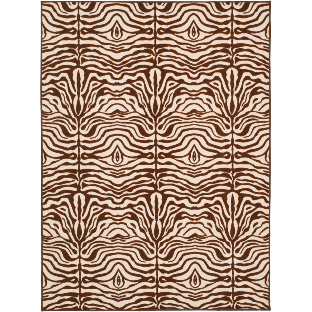 SAFAVIEH Metropolis MTP527-1125 Creme / Brown Rug Image 2