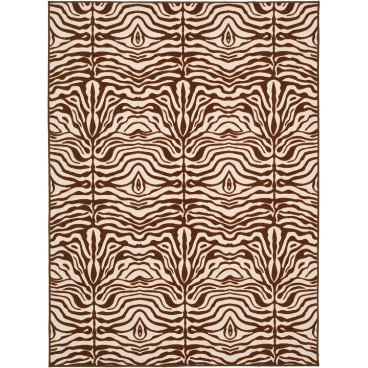 SAFAVIEH Metropolis MTP527-1125 Creme / Brown Rug Image 2